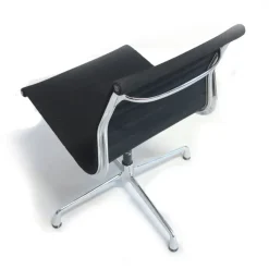 Pamono Vintage Black Swivel Chair by Charles & Ray Eames for Vitra><noscript><img width=