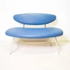 Pamono Vintage Blue Bench, 1960s> Benches