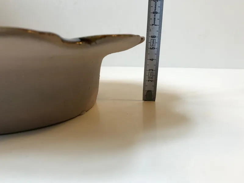 Best Pamono Vintage Blue Ceramic Flower Dish by Elsi Bourelius for Jie Verkstad, 1970s