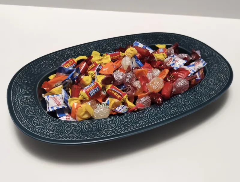 Discount Pamono Vintage Blue Earthenware Margherita Tray by Antonia Campi for Laveno, 1965