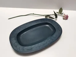 Discount Pamono Vintage Blue Earthenware Margherita Tray by Antonia Campi for Laveno, 1965