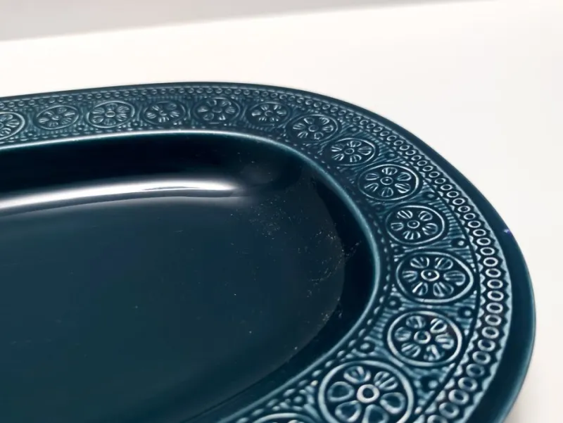 Discount Pamono Vintage Blue Earthenware Margherita Tray by Antonia Campi for Laveno, 1965