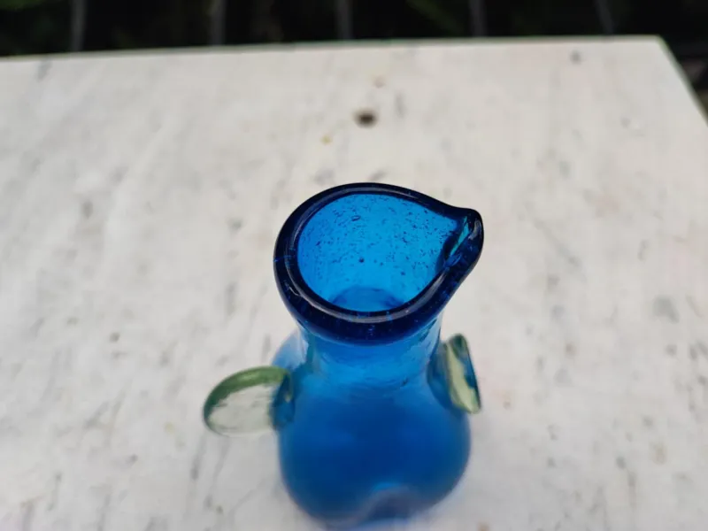 Pamono Vintage Blue Glass Vase, 1960s