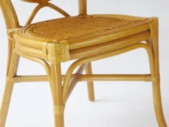 Pamono Vintage Bohemian Rattan & Wicker Peacock Seat, Set of 2><noscript><img width=