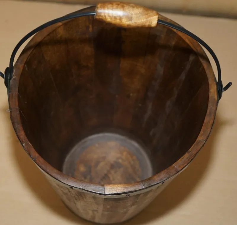 Best Pamono Vintage Bollinger Champagne Coolers or Log Wood Buckets, Set of 2