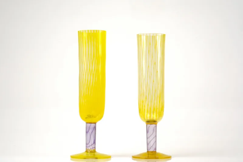 Clearance Pamono Vintage Bon Bon Glass Trophies by Kjell Engman for Kosta Boda, 1980s, Set of 2