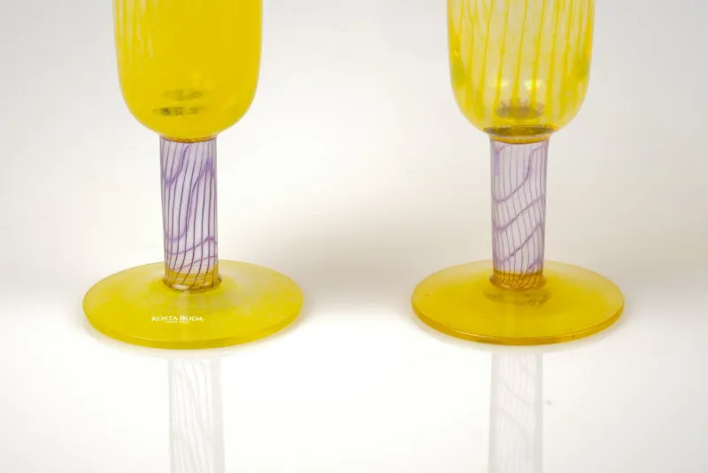 Clearance Pamono Vintage Bon Bon Glass Trophies by Kjell Engman for Kosta Boda, 1980s, Set of 2