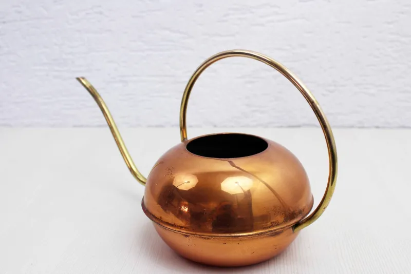 Pamono Vintage Brass and Copper Watering Can, France, 1960s> Garden Accessories