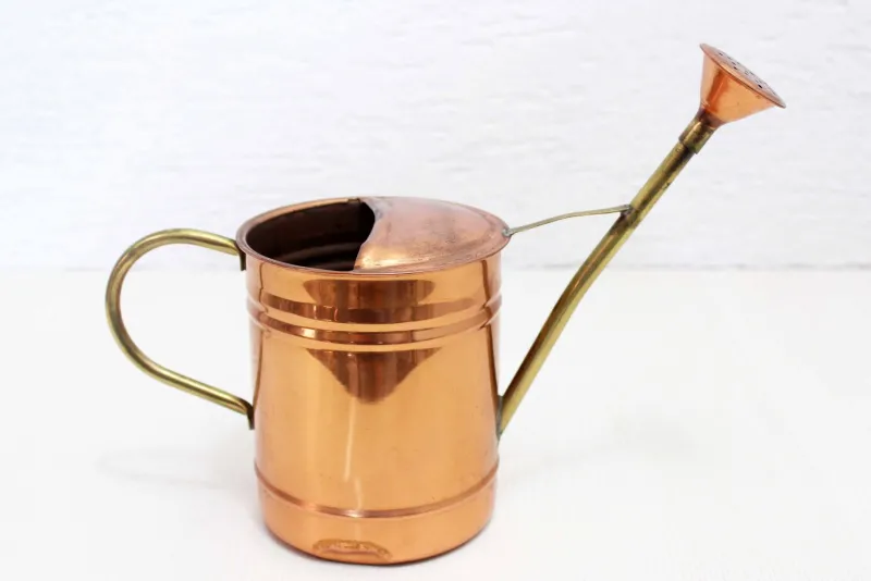Pamono Vintage Brass and Copper Watering Can, Portugal, 1960s