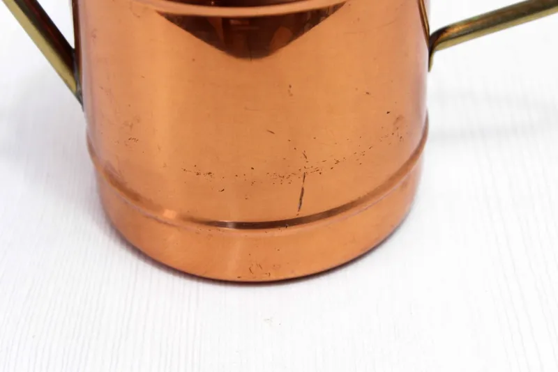 Pamono Vintage Brass and Copper Watering Can, Portugal, 1960s