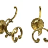 Pamono Vintage Brass Coat Hooks, Set of 2> Racks, Hooks & Valets