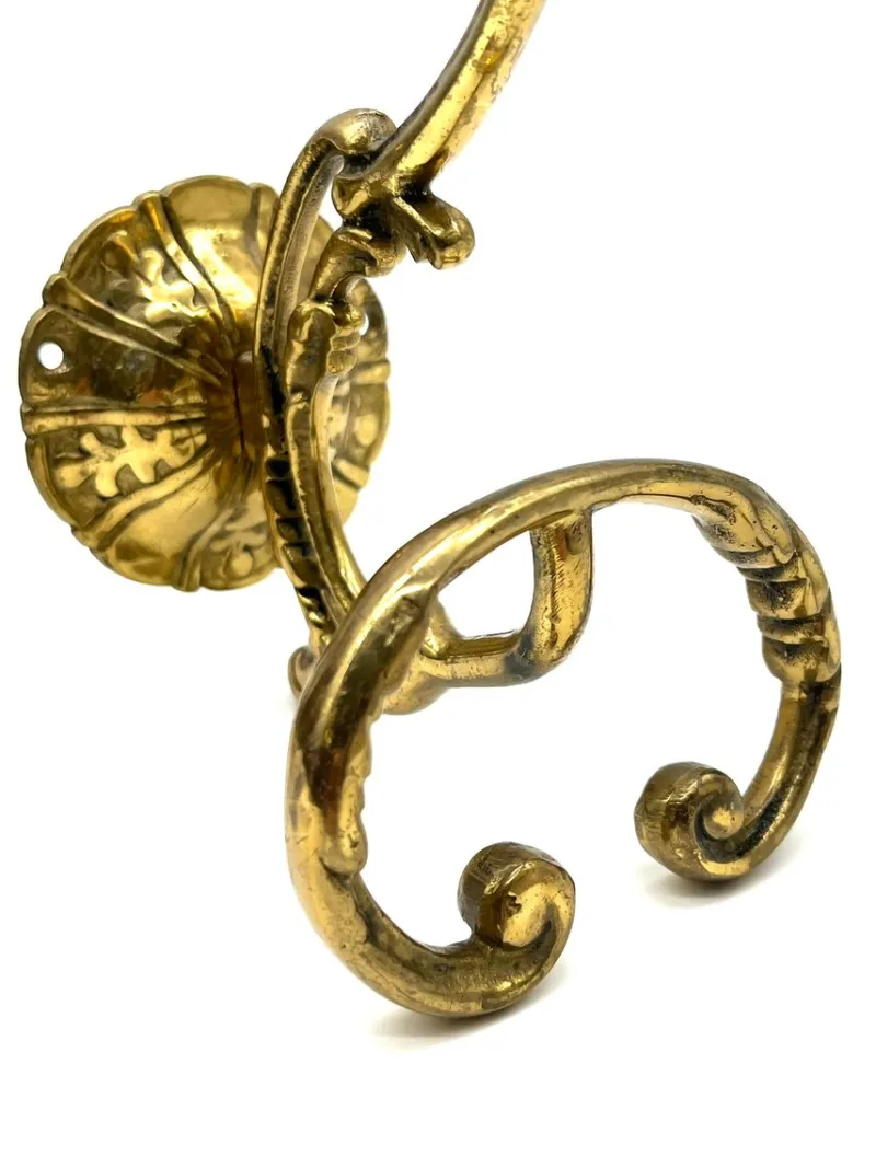 Pamono Vintage Brass Coat Hooks, Set of 2> Racks, Hooks & Valets