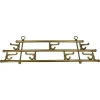 Pamono Vintage Brass Coat Rack with Seven Swiveling Hooks, 1960s> Racks, Hooks & Valets