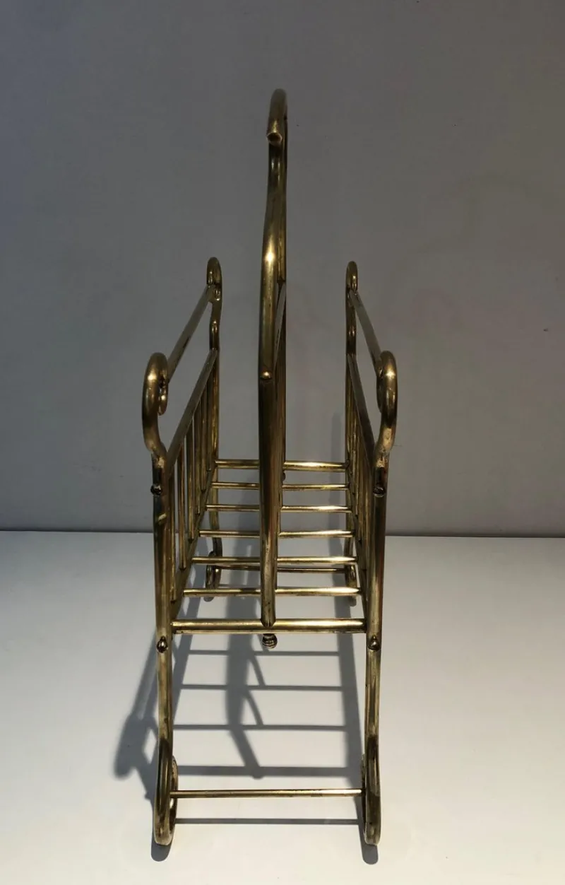 Hot Pamono Vintage Brass Magazine Holder