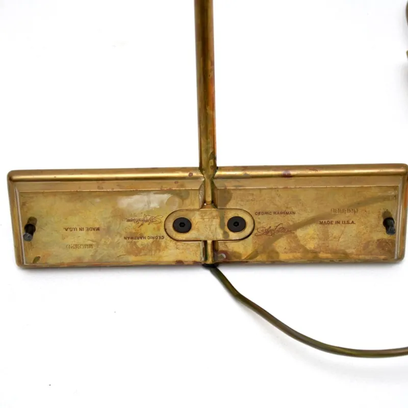 Pamono Vintage Brass Reading Lamps from Cedric Hartman, 1970s, Set of 2> Floor Lamps