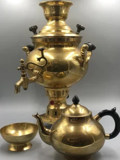 Pamono Vintage Brass Samovar Tea Maker, 1960s><noscript><img width=