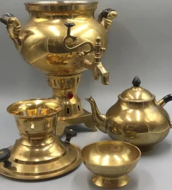 Pamono Vintage Brass Samovar Tea Maker, 1960s><noscript><img width=