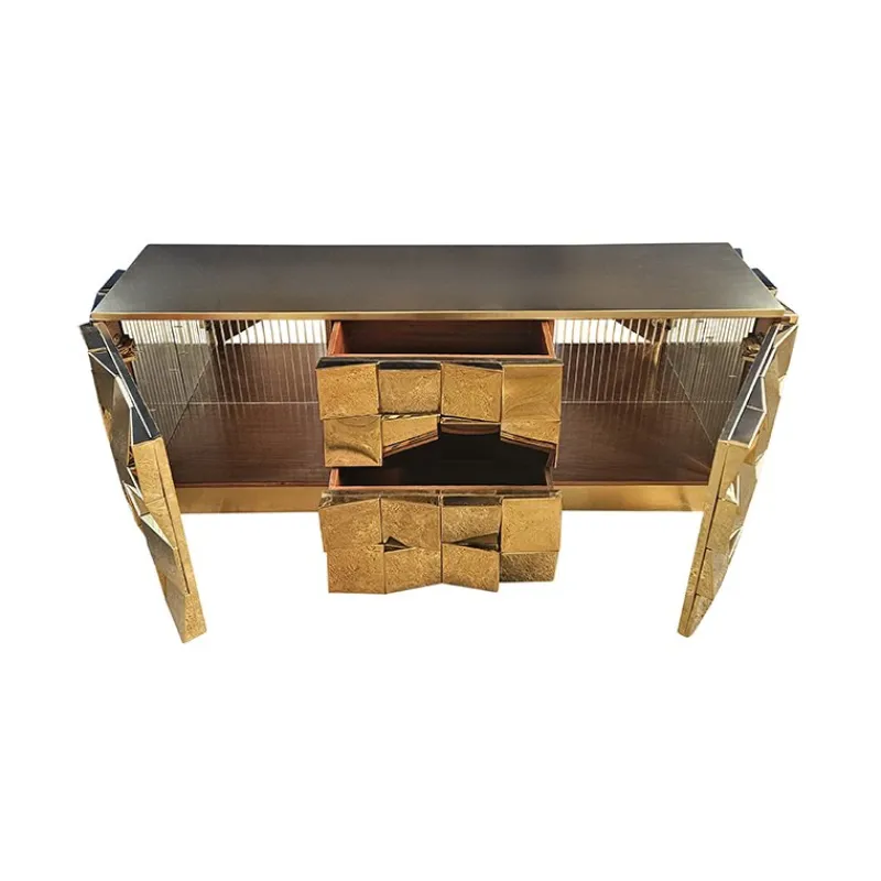 Hot Pamono Vintage Brass Sideboard, 1980s