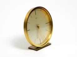 Hot Pamono Vintage Brass Table Clock by Kienzle, 1960s