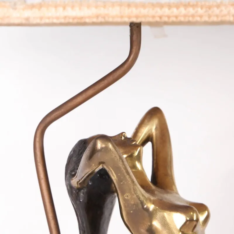 Pamono Vintage Brass Table Lamps, 1970s, Set of 2> Table Lamps