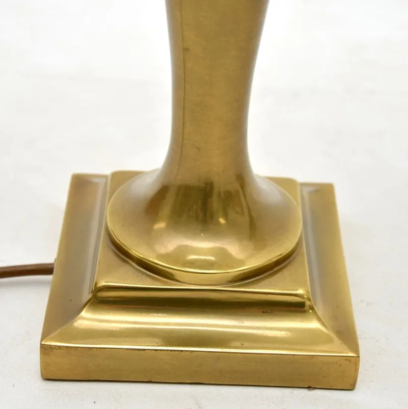 Discount Pamono Vintage Brass Table Lamps, 1970s, Set of 2