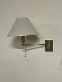 Pamono Vintage Brass Wall Lamps, 1970s, Set of 2><noscript><img width=