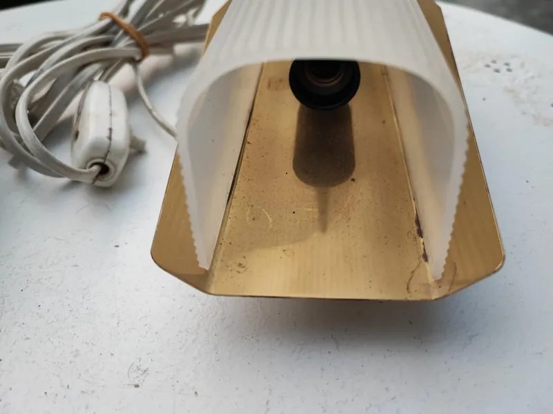 Pamono Vintage Brass Wall Lamps, 1970s, Set of 2> Wall Lights & Sconces