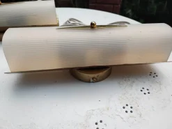 Pamono Vintage Brass Wall Lamps, 1970s, Set of 2><noscript><img width=