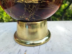 Online Pamono Vintage Brass-Plated Glass Carafe, 1960s