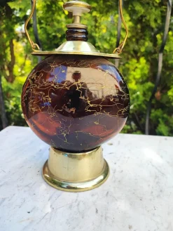 Online Pamono Vintage Brass-Plated Glass Carafe, 1960s