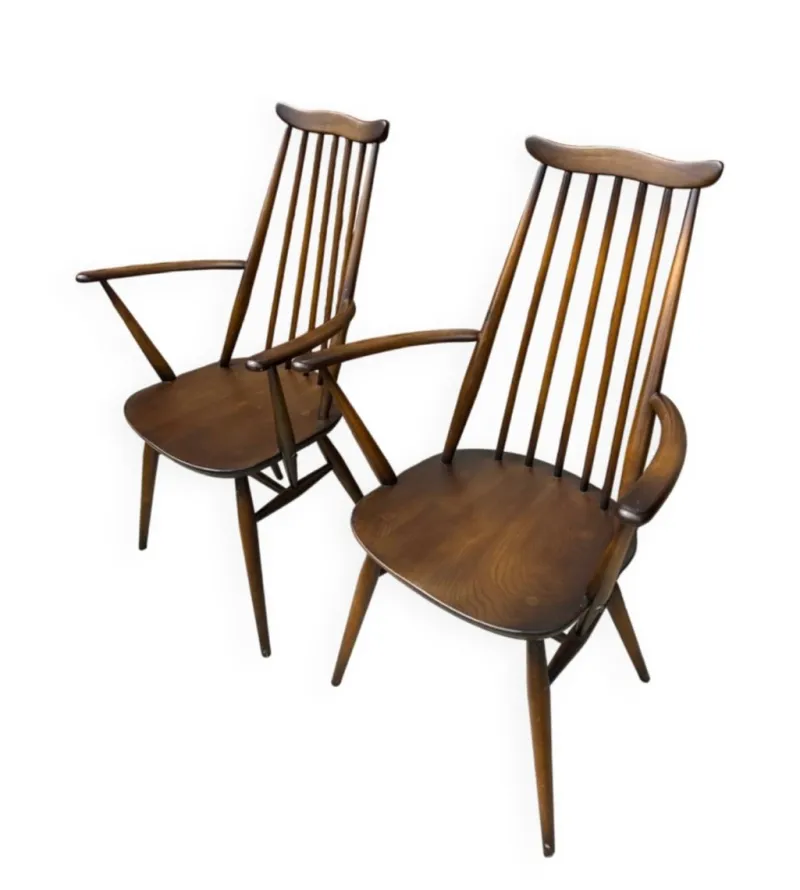 Hot Pamono Vintage British Armchairs from Ercol, 1950s, Set of 2