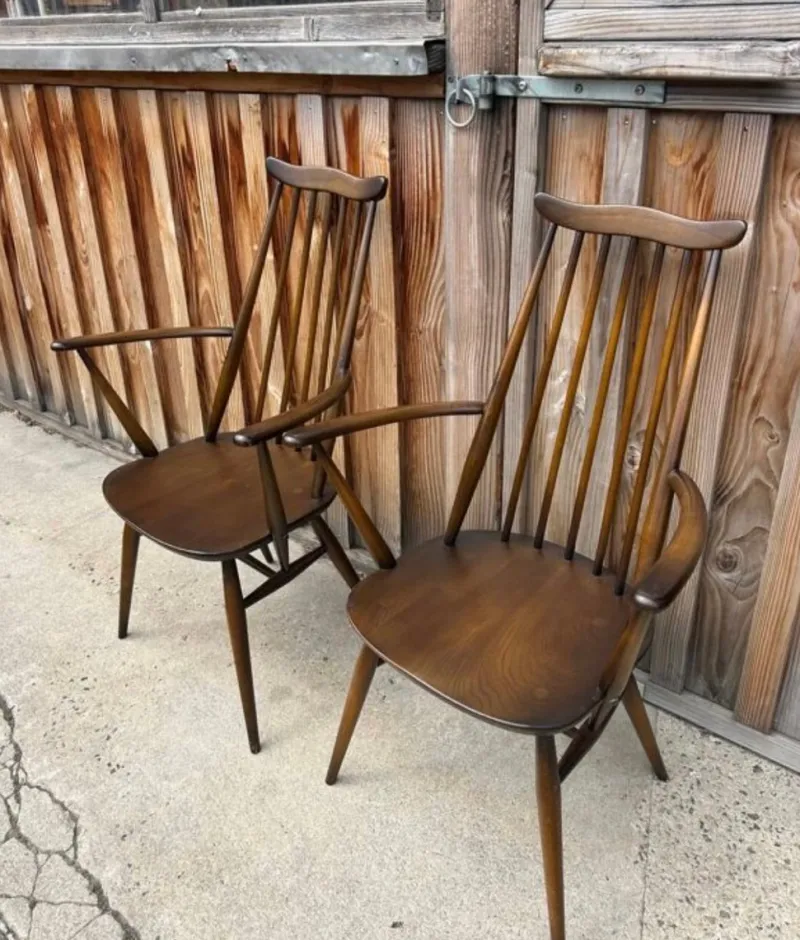 Hot Pamono Vintage British Armchairs from Ercol, 1950s, Set of 2