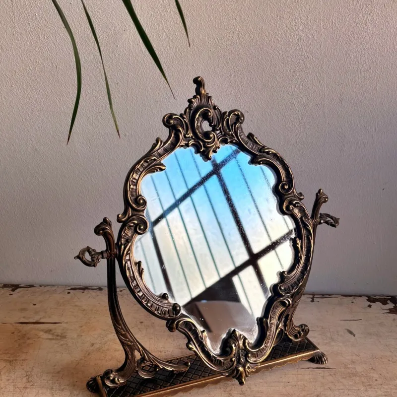 Sale Pamono Vintage Bronze Tilting Mirror, 1950s