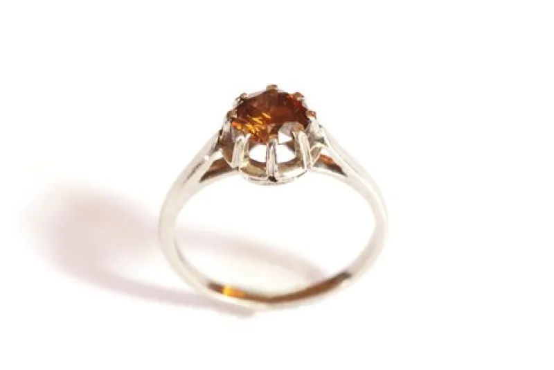 Pamono Vintage Brown Diamond Ring> Rings