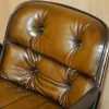 Pamono Vintage Brown Leather Office Chairs attributed to Charles for Pollock> Office Chairs