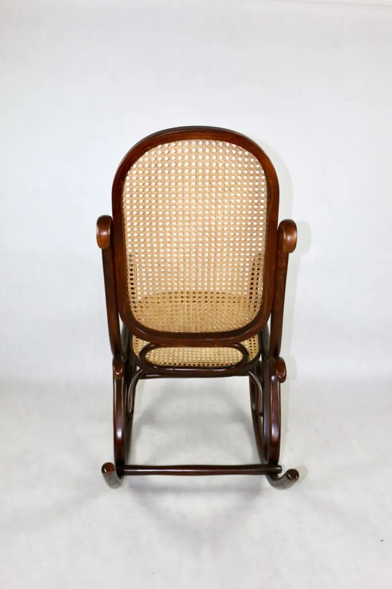 Pamono Vintage Brown Rocking Chair by Michael Thonet> Rocking Chairs