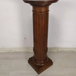 Pamono Vintage Brown Walnut Column