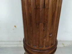 Pamono Vintage Brown Walnut Column