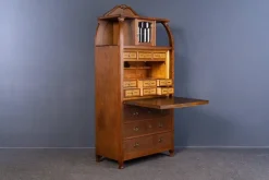 Pamono Vintage Brown Wood Secretary> Secretaires