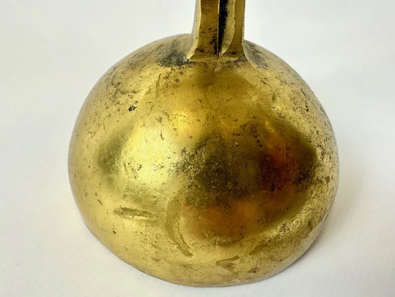 Pamono Vintage Brutalist German Brass Candleholder, 1970s> Candleholders