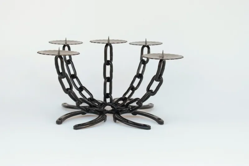 Best Pamono Vintage Brutalist Iron Candlestick, 1970s