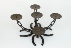 Best Pamono Vintage Brutalist Iron Candlestick, 1970s