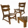 Clearance Pamono Vintage Brutalist Oak Fireplace Lounge Chairs & Side Table by Dittmann for Awa, 1960s, Set of 3