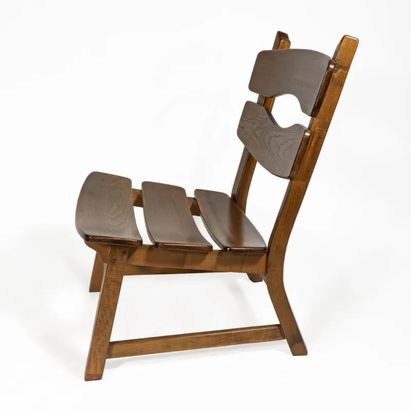 Clearance Pamono Vintage Brutalist Oak Fireplace Lounge Chairs & Side Table by Dittmann for Awa, 1960s, Set of 3