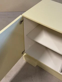 Pamono Vintage Brutalist Sideboard Cabinet with Graphic Panelled Doors, 1970s><noscript><img width=