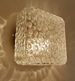 Pamono Vintage Bubble Glass Sconces from Erco, 1960s, Set of 2><noscript><img width=