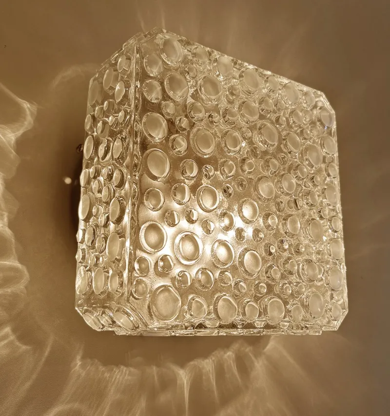 Pamono Vintage Bubble Glass Sconces from Erco, 1960s, Set of 2> Wall Lights & Sconces