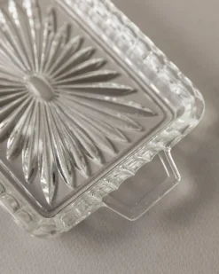 Pamono Vintage Butter Dish in Glass, 1940s