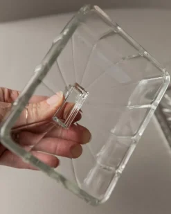 Pamono Vintage Butter Dish in Glass, 1940s