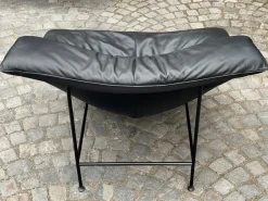 Sale Pamono Vintage Butterfly Black Leather Sofa and Lounge Chairs by Gerard Van Den Berg for Montis, 1980s, Set of 3